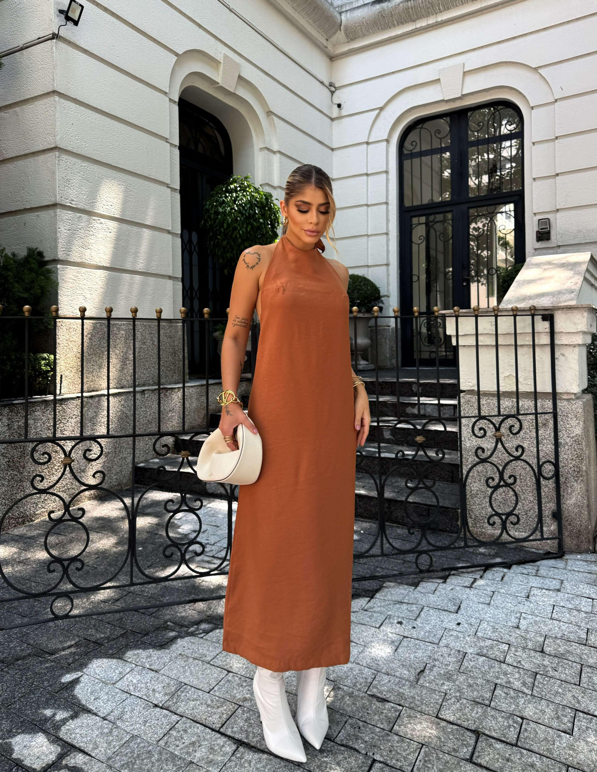 Vestido AYLA TELHA
