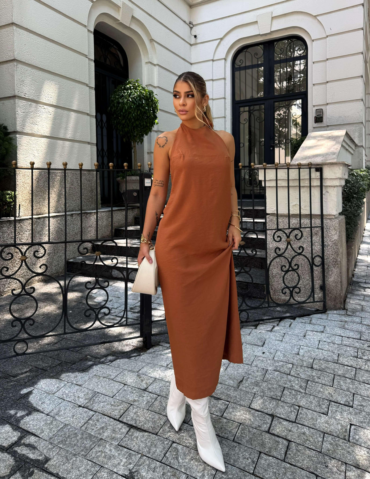 Vestido AYLA TELHA